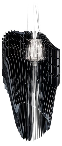 SLAMP AVISXL0BKF01T00000EU Avia suspension XL, černé designové svítidlo od Zaha Hadid, 6x52+1x100W, 140cm