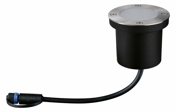 PAULMANN Plug & Shine zemní svítidlo kruhové IP65 3000K 4W 24V stříbrná 942.28 P 94228