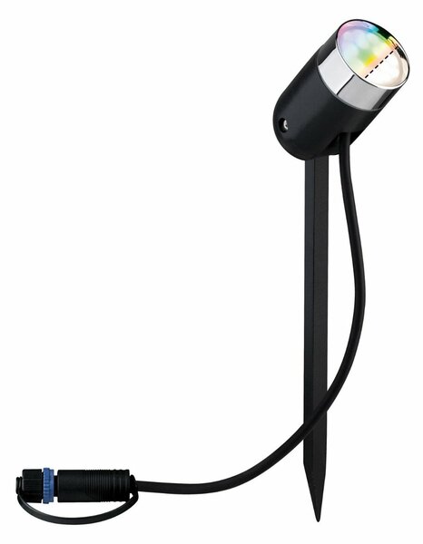 PAULMANN Plug & Shine ZigBee RGBW spot Pike 4W 24V 40° IP65 antracit 942.83