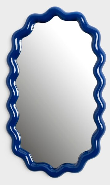 &klevering Zrcadlo Zigzag modré oválné 40cm