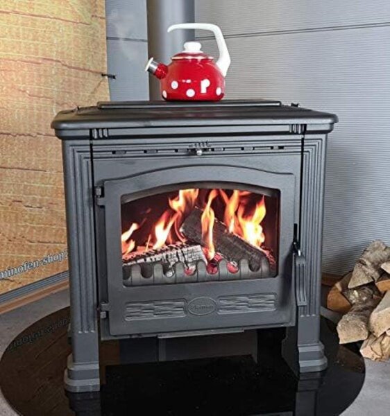 Litinová kamna Plamen Tena 9,5 kW - Litinová kamna na dřevo s plotýnkou na vaření