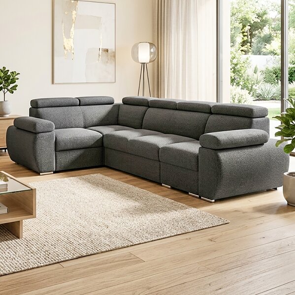 Sedací souprava BASTON | 190x320 cm | rozkládací + úložný prostor | VÝBĚR TKANIN
