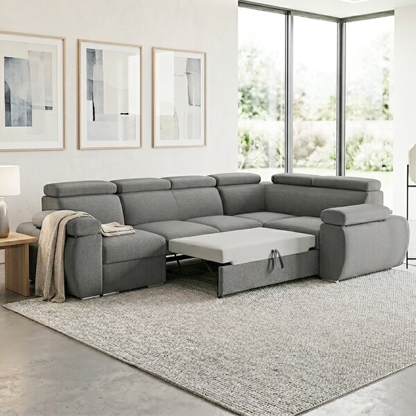 Sedací souprava BASTON | 320x190 cm | rozkládací + úložný prostor | VÝBĚR TKANIN