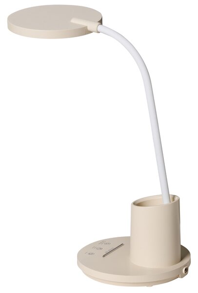 LED stolní lampa VELA se stmívačem Světle béžová