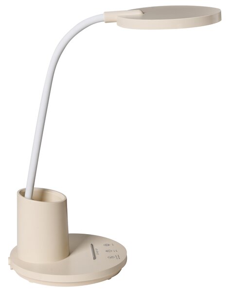LED stolní lampa VELA se stmívačem Světle béžová