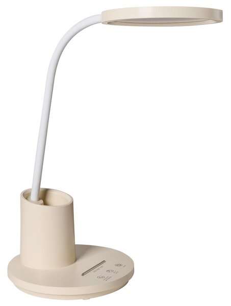 LED stolní lampa VELA se stmívačem Světle béžová