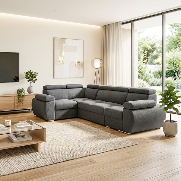Sedací souprava BASTON | 190x320 cm | rozkládací + úložný prostor | VÝBĚR TKANIN