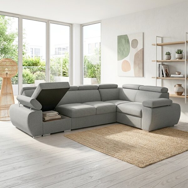 Sedací souprava BASTON | 190x320 cm | rozkládací + úložný prostor | VÝBĚR TKANIN