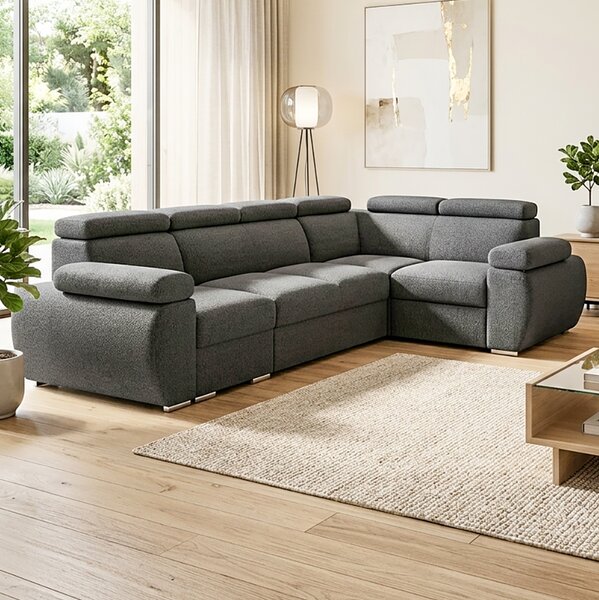 Sedací souprava BASTON | 320x190 cm | rozkládací + úložný prostor | VÝBĚR TKANIN