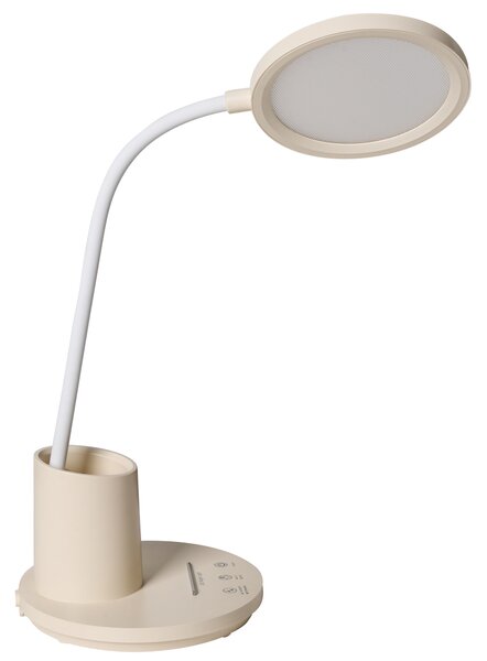 LED stolní lampa VELA se stmívačem Světle béžová