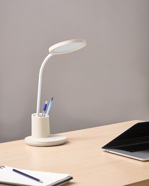 LED stolní lampa VELA se stmívačem Světle béžová