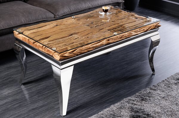 Massive home | Konferenční stolek MODERN BAROCK BARRACUDA 100cm chrom