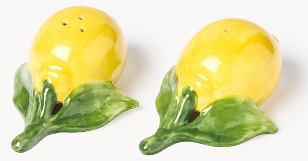 Sada ručně malovaných mlýnků na'sůl a pepř Lemon, 2 díly
