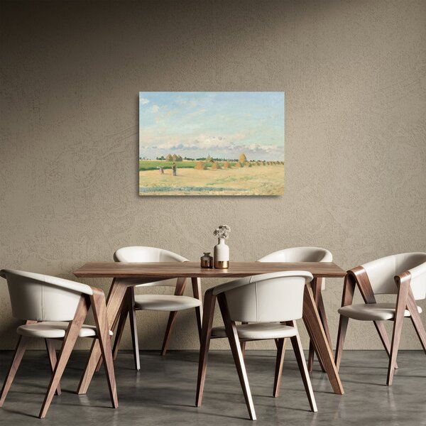Skleněný obraz - Camille Pissarro, Landscape, Ile de France, reprodukce (70x50 cm)