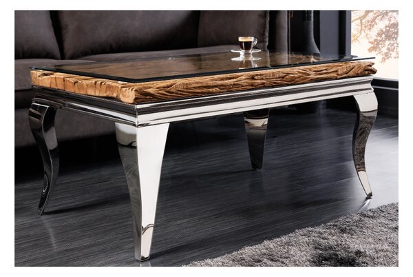 Massive home | Konferenční stolek MODERN BAROCK BARRACUDA 100cm chrom