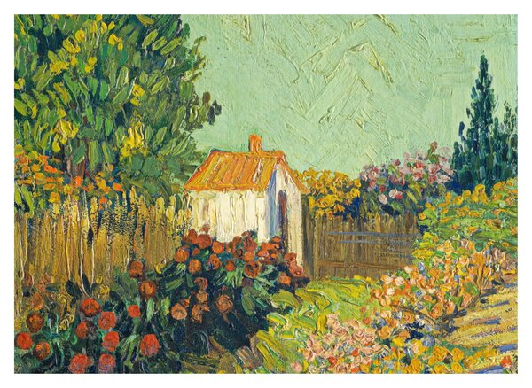 Skleněný obraz - Imitator of Vincent van Gogh, Landscape, reprodukce (70x50 cm)