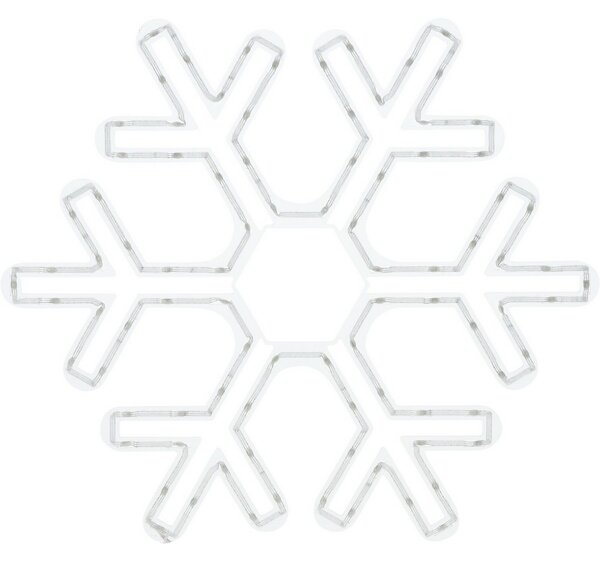 RGB Vánoční LED dekorace Colouring snowflake 90 LED, 50 x 43 cm
