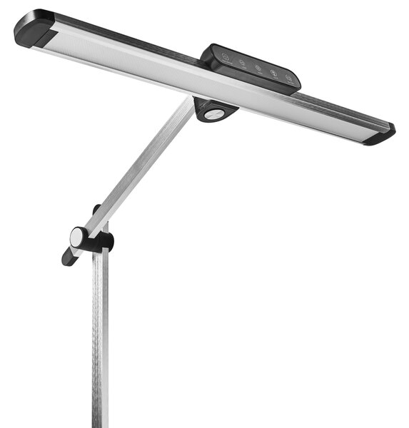 LED stolní lampa SERPENS se stmívačem Stříbrná
