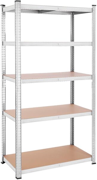 SONGMICS Regál Wera 100x200 cm stříbrný