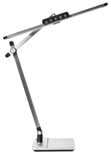 LED stolní lampa SERPENS se stmívačem Stříbrná