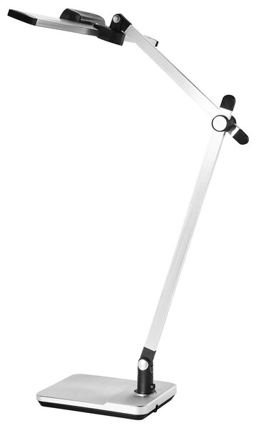 LED stolní lampa SERPENS se stmívačem Stříbrná