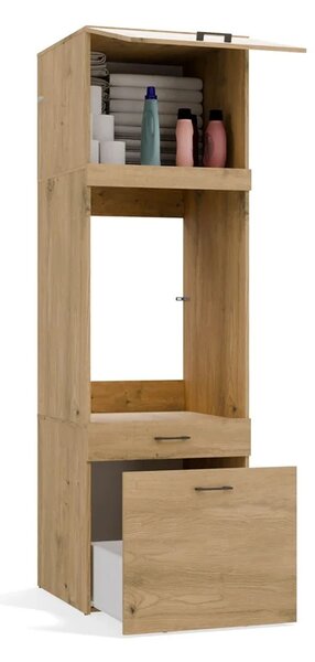 Nástavba nad pračku do koupelny 64 cm MARGO - dub artisan