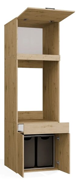 Skříňková sestava pro pračku do koupelny MARGO - dub artisan