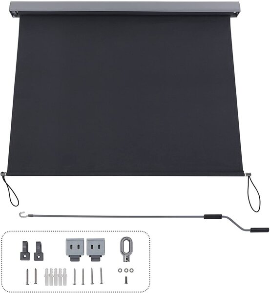 SONGMICS Vertikální markýza Orrine 250x160 cm šedá