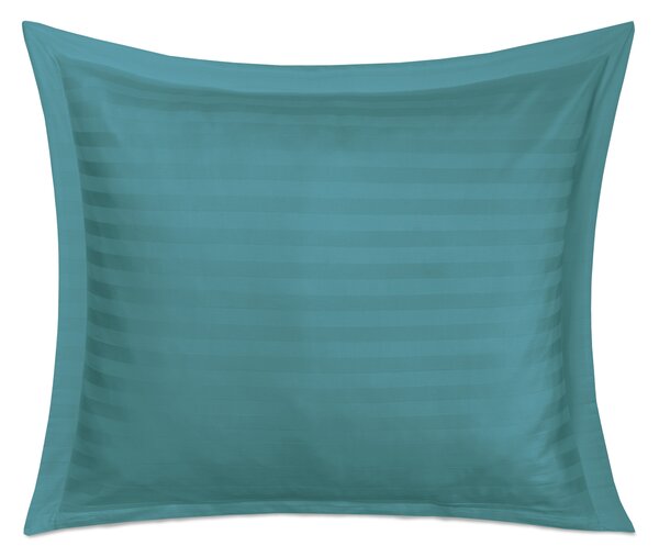 BAMBUSOVÝ POVLAK NA POLŠTÁŘ STRIPE SEA 70X80 CM TYRKYSOVÁ