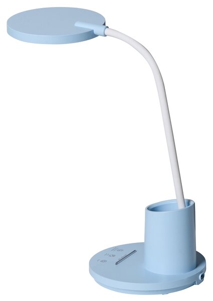 LED stolní lampa VELA se stmívačem Modrá