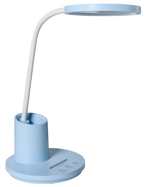 LED stolní lampa VELA se stmívačem Modrá
