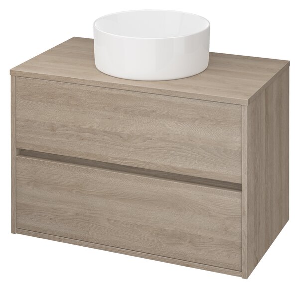 Cersanit Crea umyvadlo 38x38 cm kulatý na pult bílá K114-020-ECO