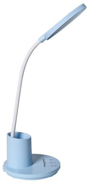 LED stolní lampa VELA se stmívačem Modrá