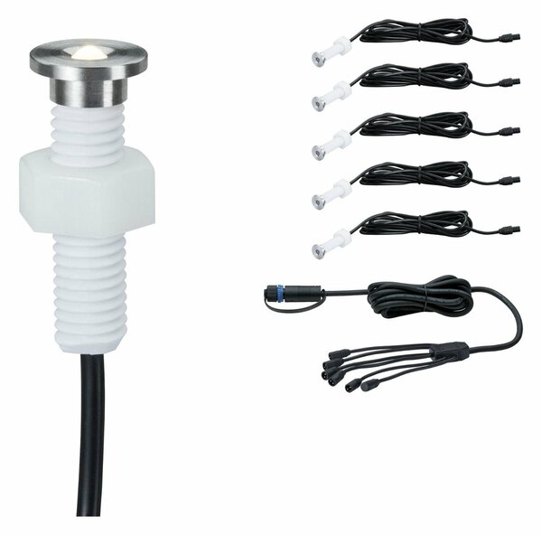 Paulmann Plug&Shine Set vestavné svítidlo MicroPen II IP67 3000K 5x0,22W 936.94 P 93694