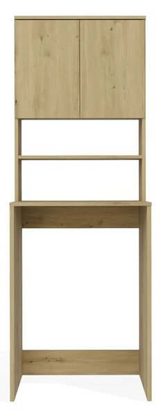 Vysoká koupelnová skíňka nad pračku LUCENZA - dub artisan