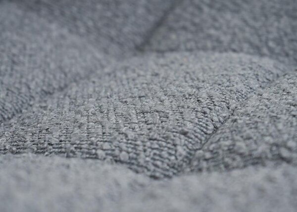 Jídelní židle HWC-A60, kuchyňská židle otočná, ocel Tkanina /textil bouclé (450g/m²) tmavě šedá