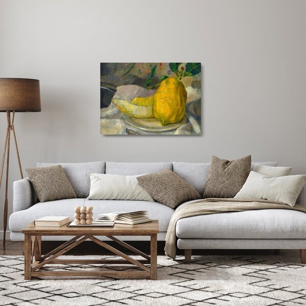 Skleněný obraz - French 19th Century, Melon and Lemon, reprodukce (70x50 cm)