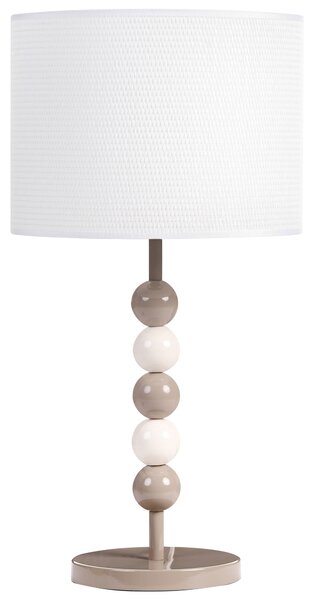 Stolní lampa LOKY Kov Bílá/Béžová