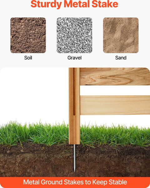SucceBuy dřevěný plot 3 panely plot plot soukromí obrazovka 914x914mm