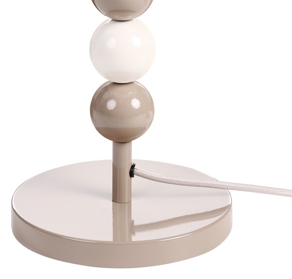Stolní lampa LOKY Kov Bílá/Béžová