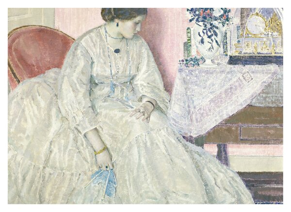 Skleněný obraz - Frederick Carl Frieseke, Memories, reprodukce (70x50 cm)