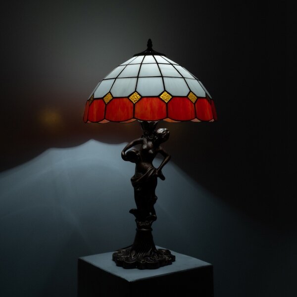 Brilagi - Tiffany vitrážová stolní lampa SIENNA 1xE27/60W/230V
