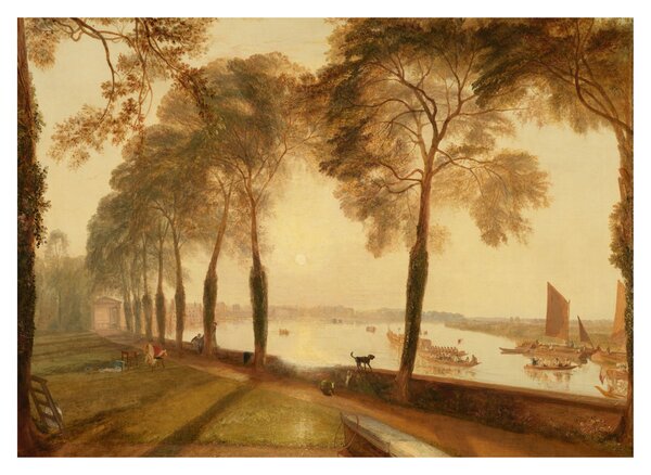 Skleněný obraz - Joseph Mallord William Turner, Mortlake Terrace, reprodukce (70x50 cm)