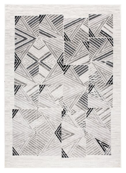 Makro Abra Moderní kusový koberec GRACE 6343A Geometrický krémový světle šedý Rozměr: 120x170 cm