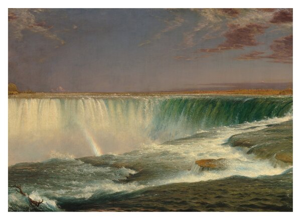 Skleněný obraz - Frederic Edwin Church, Niagara, reprodukce (70x50 cm)