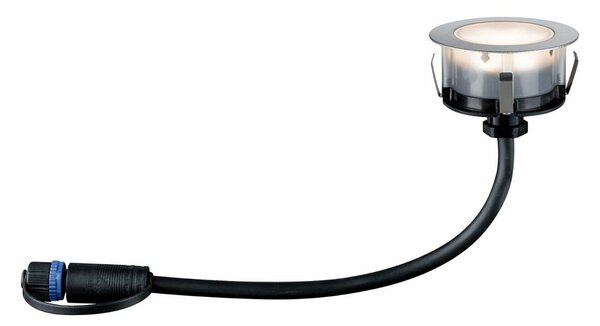 Paulmann Plug&Shine zemní svítidlo Floor Eco IP65 3000K 1W 24V stříbrná 939.53 P 93953