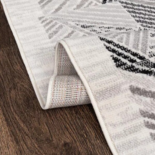 Makro Abra Moderní kusový koberec GRACE 6343A Geometrický krémový světle šedý Rozměr: 120x170 cm