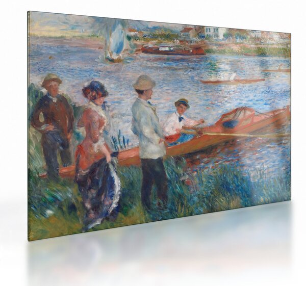 Skleněný obraz - Auguste Renoir, Oarsmen at Chatou, reprodukce (70x50 cm)