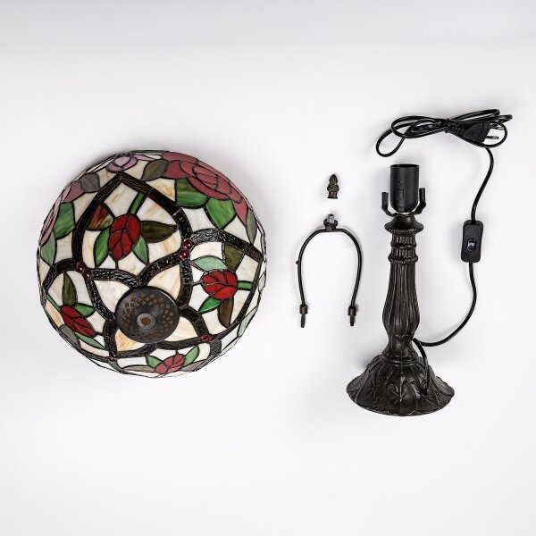 Brilagi - Tiffany vitrážová stolní lampa GARLAN 1xE27/40W/230V