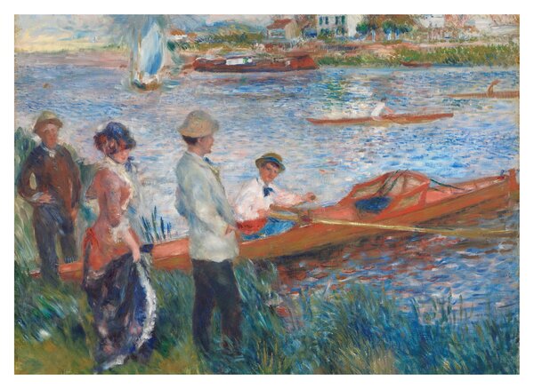 Skleněný obraz - Auguste Renoir, Oarsmen at Chatou, reprodukce (70x50 cm)